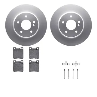 R1 Concepts WDTH1-63018 Brake Rotors - Carbon Coated W/ Euro Ceramic Pads & Hdw